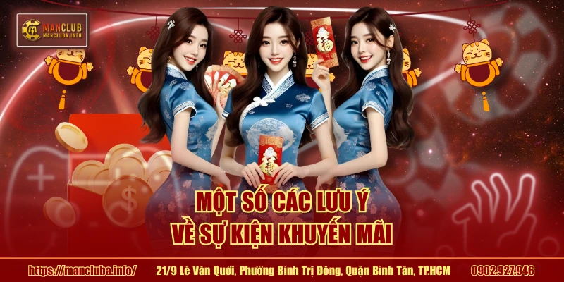 Một số các lưu ý về sự kiện khuyến mãi 